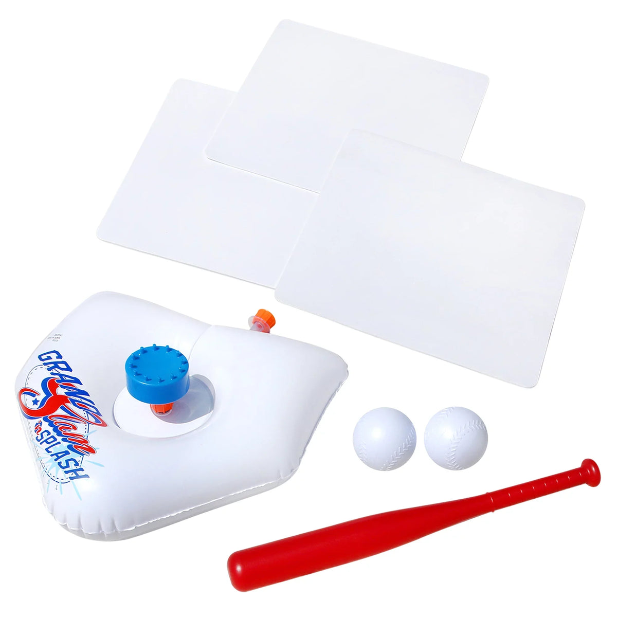 Includes , Bat Sprinkler - Plate Bases, Home Plastic & Tee 3 Game Water Slam Splash Batting Practice, Plastic Backyard & + Baseball Ages Kids Balls + Banzai Sports 2 & -