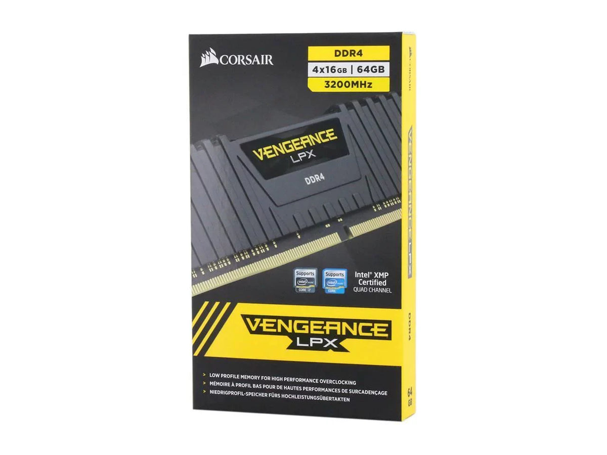 (PC4 64GB LPX PC (4 Desktop x Memory 3200 DDR4 CORSAIR 16GB) RAM 25600) 288-Pin Vengeance Model CMK64GX4M4E3200C16