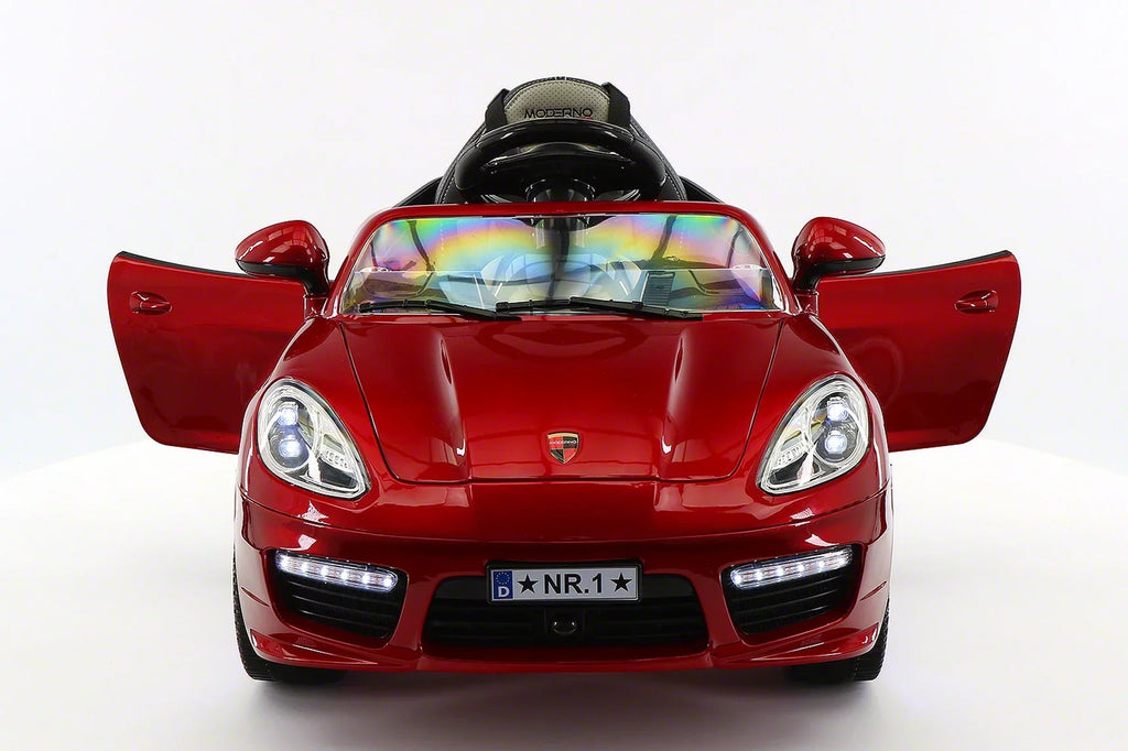 with Cherry Kiddie Ride-On Red Car Remote Parental R/C Kids 12V Roadster | Electric