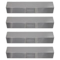 Flame 4-Pack Cover Shield Tamer, Flavorizer Replacement Vaporizer BBQ Tent Charmglow Bar, 810-8410-F - Heat Stainless 15" Guard, Steel Parts for Bar, Grill Compatible Deflector, Barbeque Plate Burner