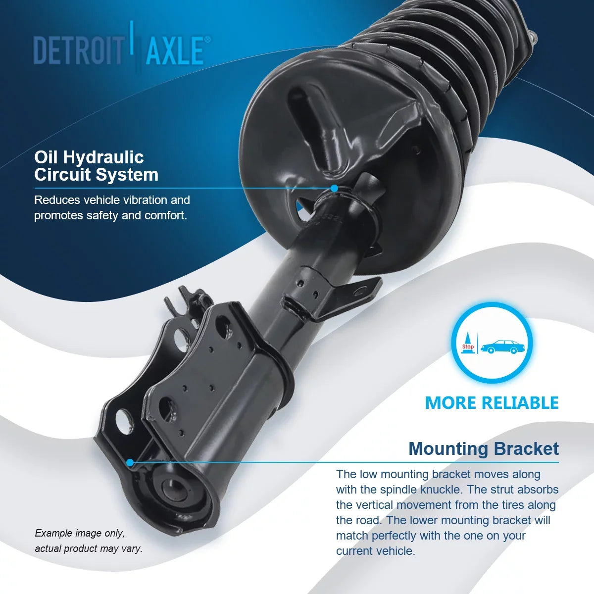 Quick Replacement Solara 2 1999 [2.2L] Rear Detroit 1997 Struts Assembly Install 2001 Springs Complete - Ready Struts w/Coil Camry, Toyota 1999-2003 Axle Struts for 1998 2000