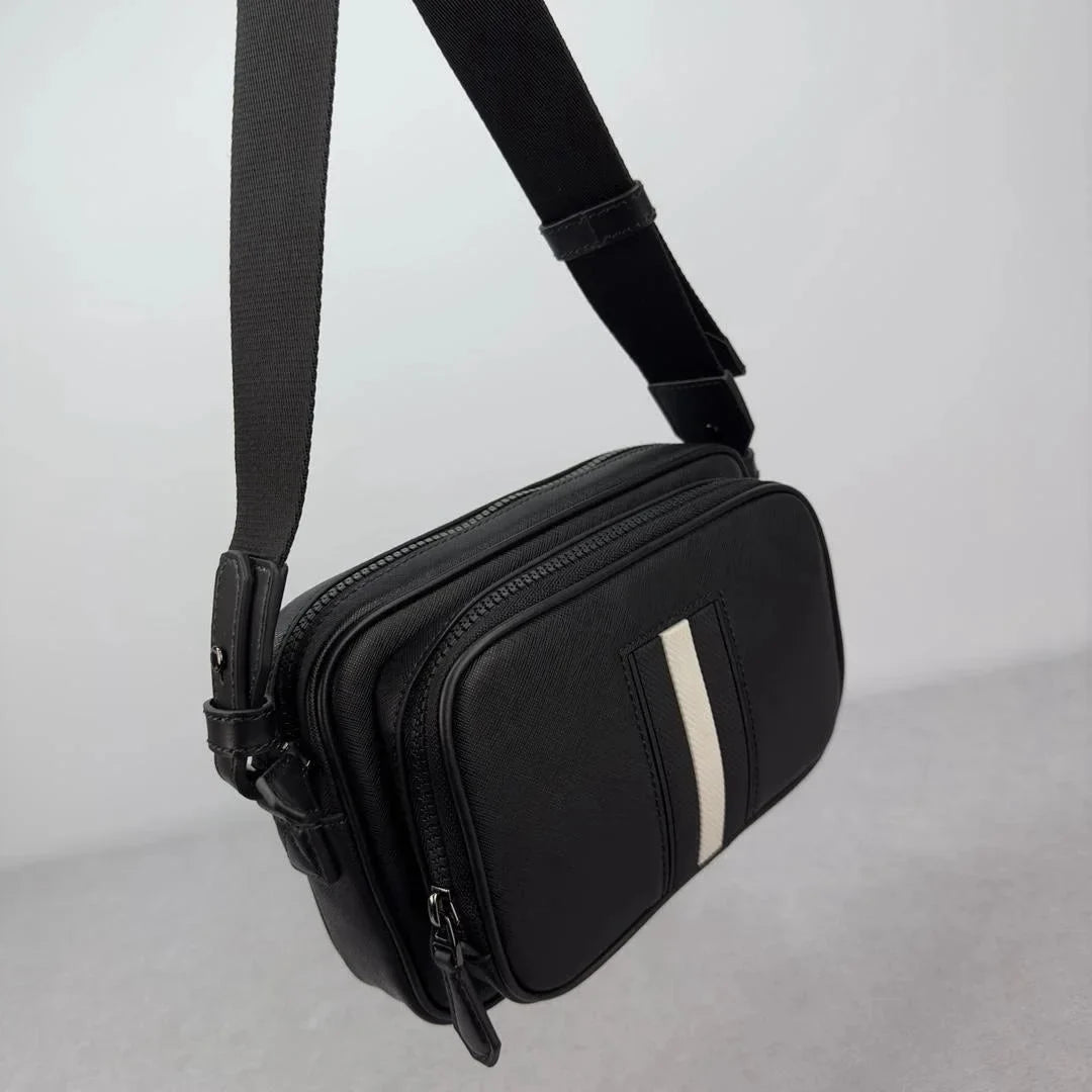 Shoulder Luxury Bag Business Quality Crossbody Chest Casual Shoulder Bag Bag Commuter B Style High Bag Men's Leather Genuine
