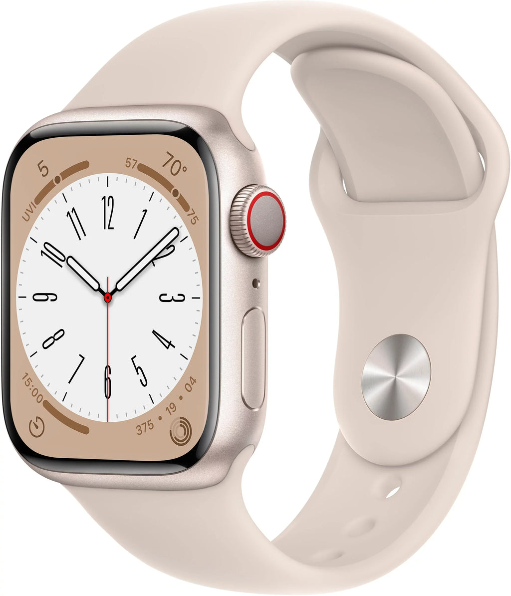 Watch Cell Series 41mm MNUX3LL/A Restored Gen Aluminum Band Apple Starlight 8 (Refurbished) Starlight 8 Sport