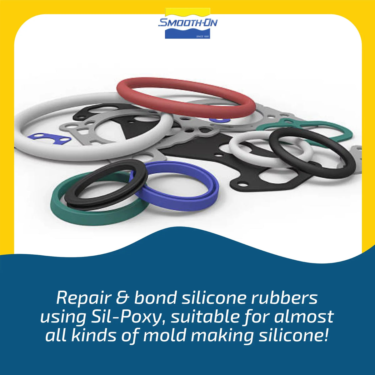 '- 3 - Rubber Tube Silicone SIL-Poxy Ounce Adhesive