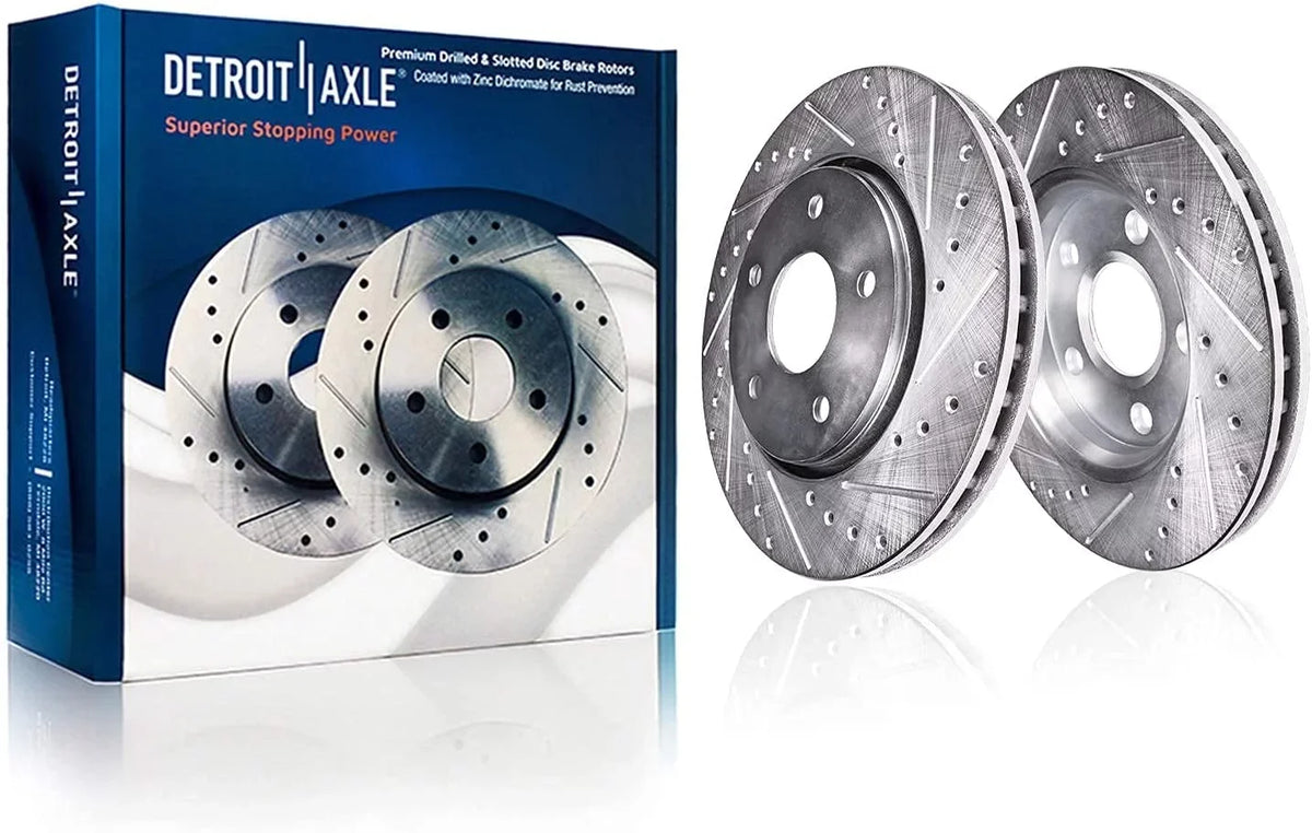 2015 and Pads Rear - Rotors Brakes Rotors 2015 Detroit Drilled & Ceramic & Slotted Brake Nissan Brake Rogue Front 11.65" 2016 2014 Kit Axle 2016 for Replacement: 2017