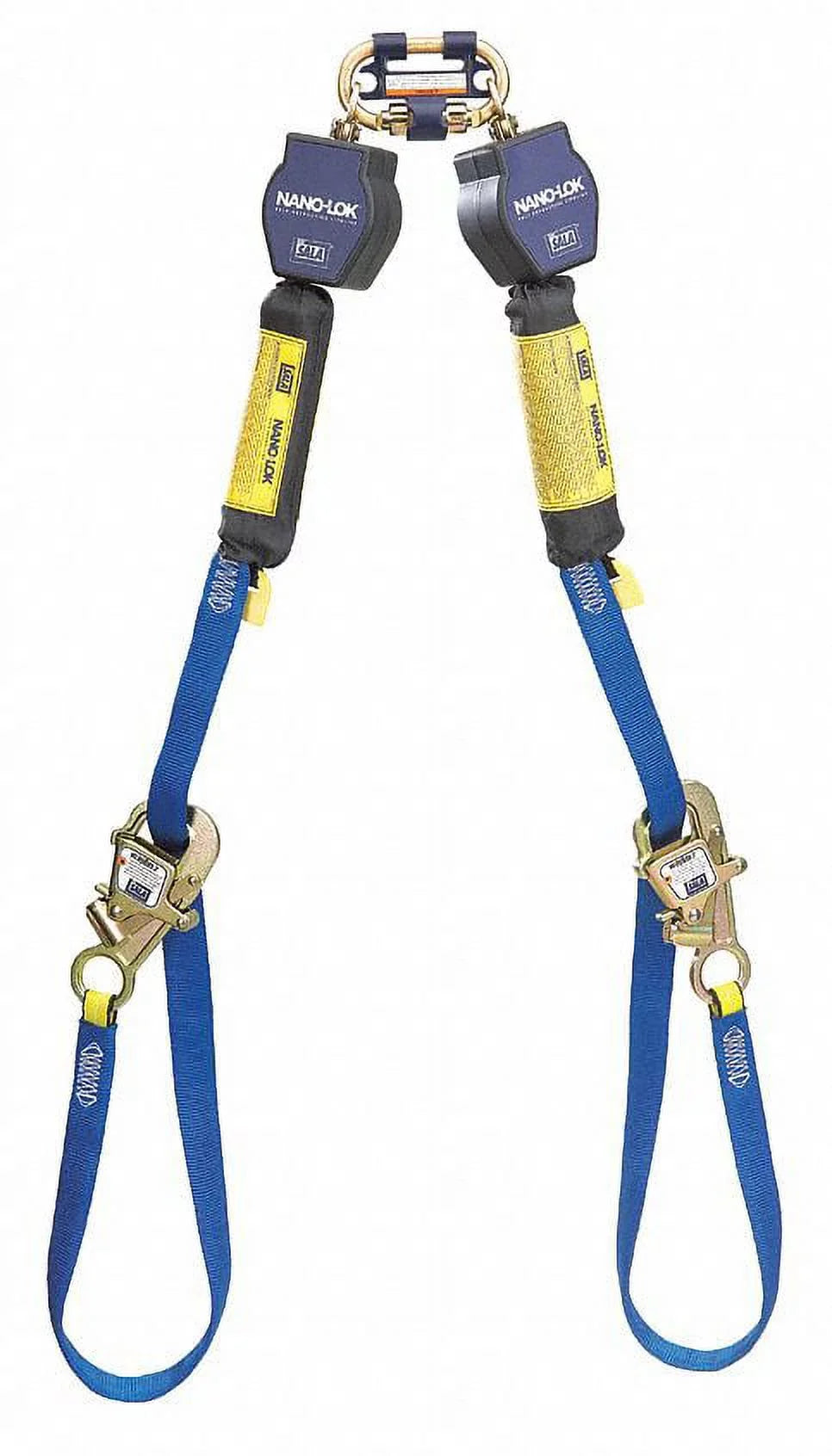 Retracting Quick Web 3101374, (2.7m) Nano-Lok™ Lifeline, Self Tie-Back 3M™ 9 ft. DBI-SALA® Twin-Leg Connect