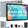 Processor,2024 Case Keyboard 12.0 Tablet RAM 128GB Tablet inch Storage,Android ROM Wireless Tablet,8GB Tablet Tablet,1TB Expandable,Octa-Core Newest 10.1 with Mouse Stylus,5G Android WiFi
