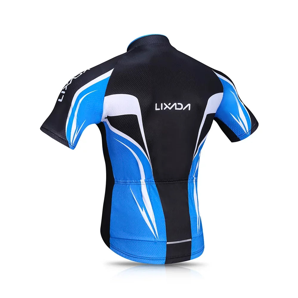 for Breathable Shirt Men, Clothing Jersey Cycling Gel Enhanced Set Set Padded Biking MTB Bike for Shorts, Performance with Quick,Dry Lixada