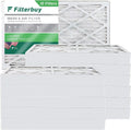 AC (12-Pack) Filters MERV 16x25x4 Furnace Pleated HVAC 8 Air Filterbuy