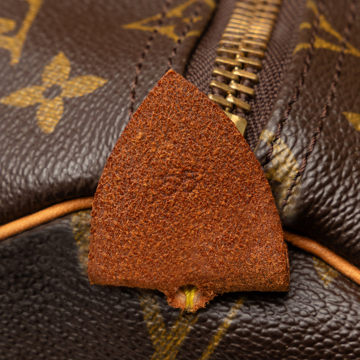 55 Authenticated Vuitton Louis Unisex WeekenderBag Monogram Keepall Brown Pre-Owned Travel Bag (Good) Canvas