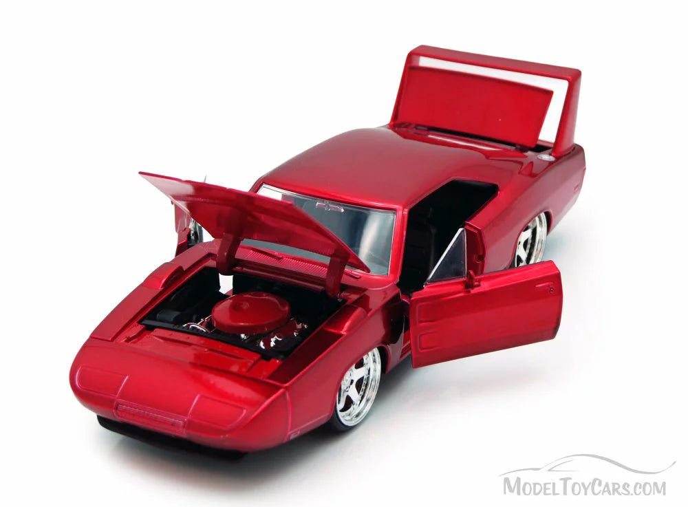 by (2015) Red "Fast Jada Dodge 7" Diecast Furious Car Daytona Model Movie & Charger 1/24 1969