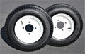Wheel Tire Rim and Trailer 4.80-8 C 2-Pack 480-8 Load Antego Lug Tire Antego White 4 on Wheel