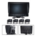 Camera RV Video Truck Driving Rear 7" Bus+4 Monitor Recorder DVR B Backup View for