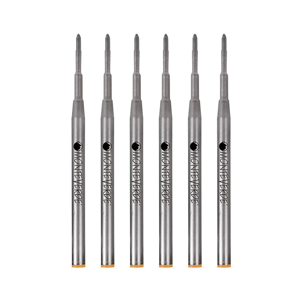 Monteverde Pens For M133OR 6/Pack Ballpoint Medium Montblanc Orange Refill Ballpoint