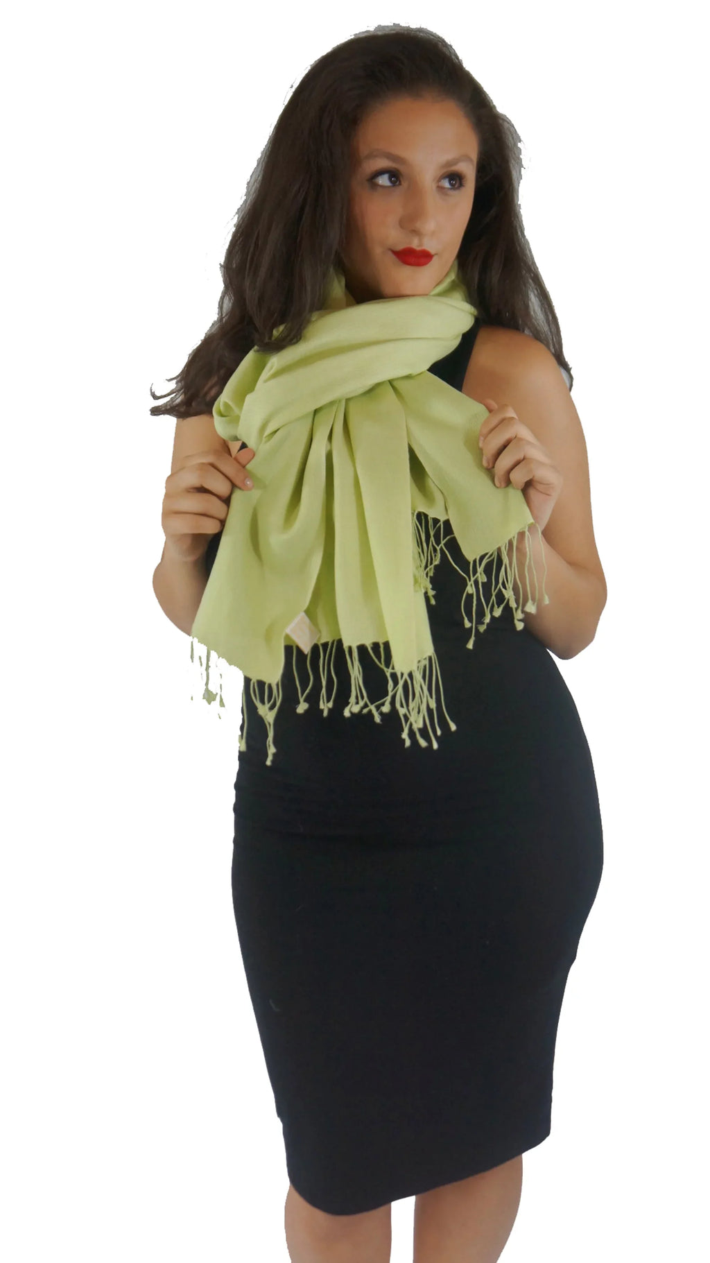 (Honey Green Shawl/Cashmere Scarf/Wool/Silk Dew Shawl) Shawl/Shawls/Scarf/Scarves/Wrap/Stole/Muffler/Cape/Ruana/Blanket/Throw/Pashmina Regular