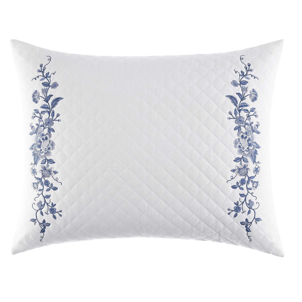 Charlotte Blue/White Count D Charlotte Perfect Living Laura (Pack Pillow, Decorative (16" cor, Decorative Throw Room 1 Premium Collection Home Designer 1), of Bedroom and Quality, 20") x for Blue/White Ashley Pillow Throw Pillow