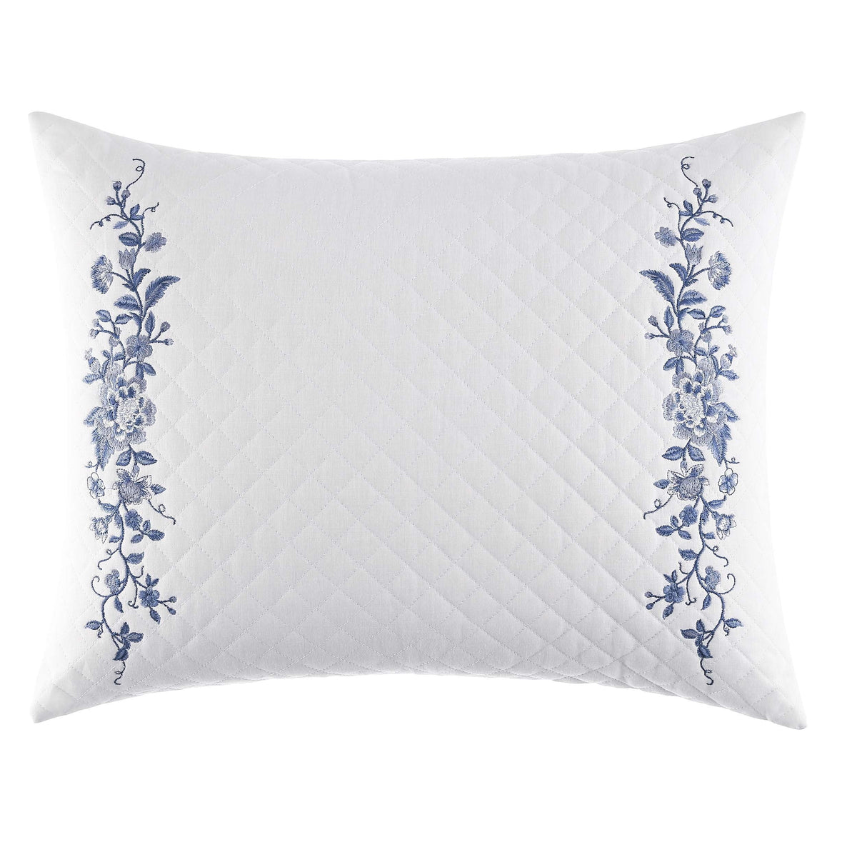 Charlotte Blue/White Count D Charlotte Perfect Living Laura (Pack Pillow, Decorative (16" cor, Decorative Throw Room 1 Premium Collection Home Designer 1), of Bedroom and Quality, 20") x for Blue/White Ashley Pillow Throw Pillow