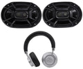 Polk 6X9" Audio DB692 Marine/ATV/Motorcycle/Boat 2) Speakers+Headphones 450w Car