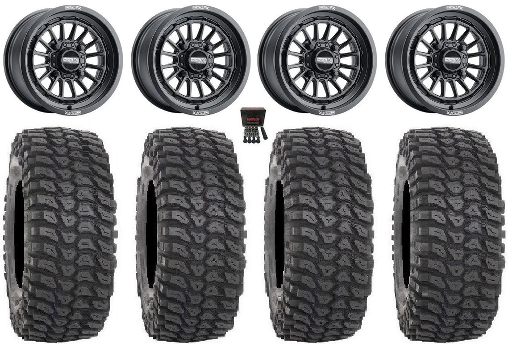 Delta XP MetalFX Black XP Polaris RZR Wheels XCR350 XP Tires 900/1000 35" / Ranger 1000 / 15" PRO