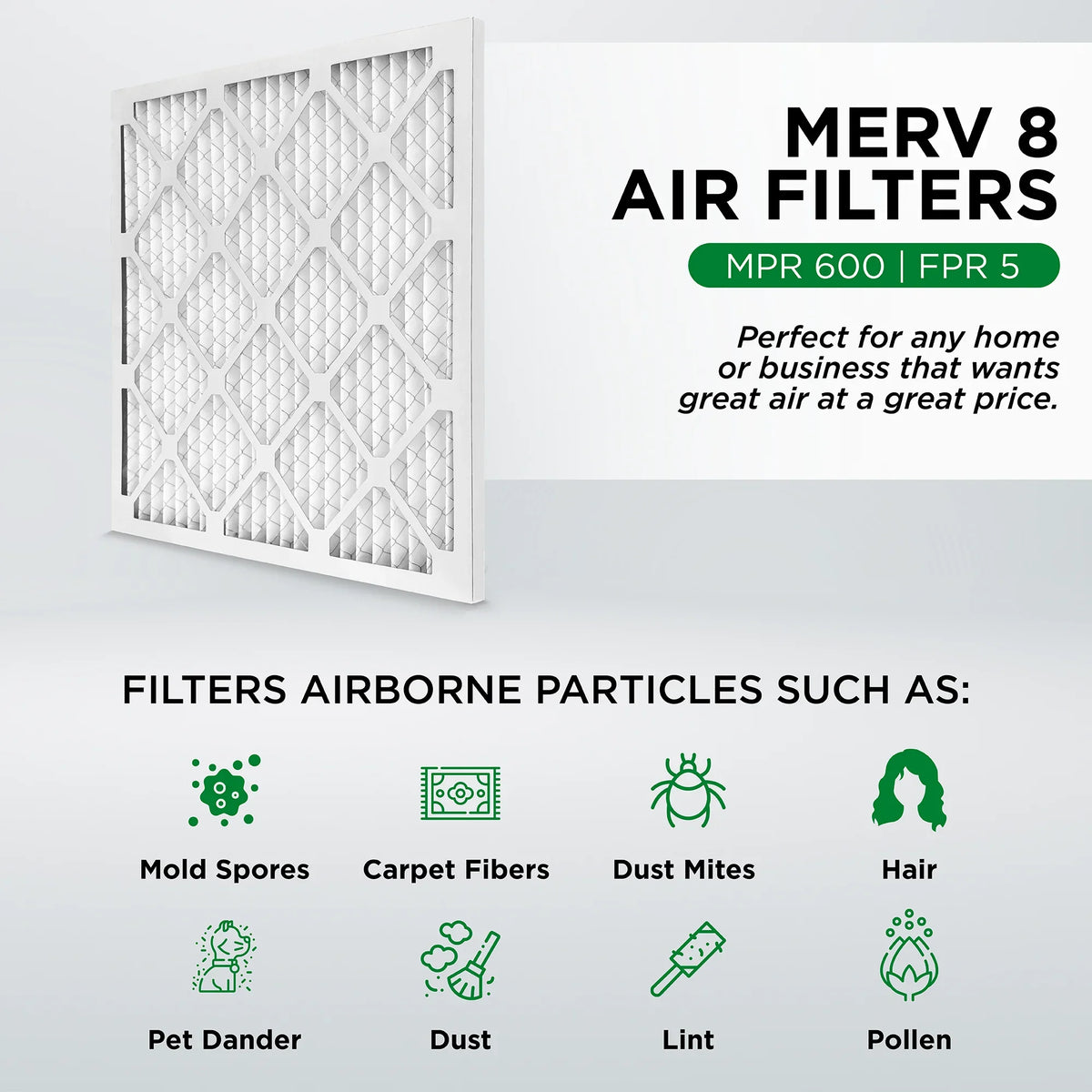 23-1/2 x Pamlico Furnace Air x of 20x24x1 Air 19-1/2 3/4 8 Size: Filters. Actual Case 12. MERV AC Pleated