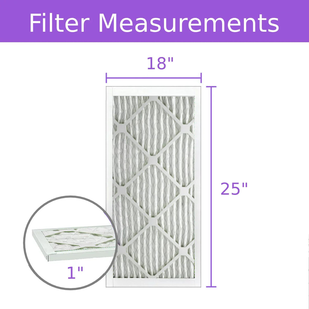 Surface MERV Purolator Extended DMK80 (6 Pack) Mechanical Pleated 18x25x1, 8, Filter, Air