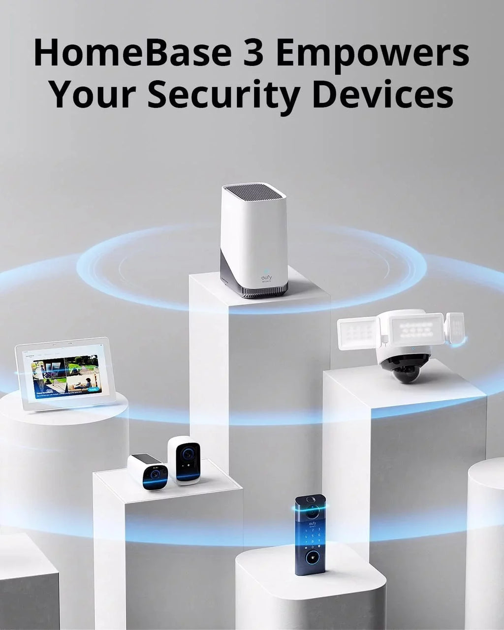 Zoom Human/Pet Dual Security 3, Camera with UHD Security Wi-Fi eufy 8× and Dual-Band Cameras, 360° PTZ, Cam Indoor 6 HomeBase AI, 4K with Resolution S350