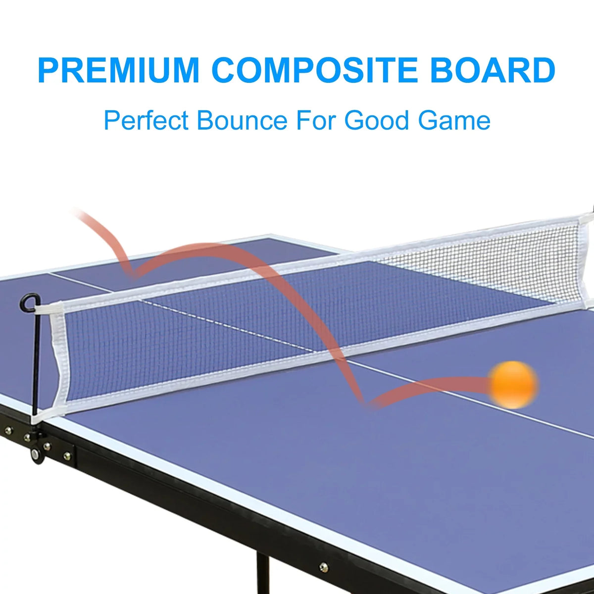 Pong Table Ping Table 2 Tennis Net, Portable Balls and Tennis Foldable Table 3 with Set, for Table Tennis Table Table Kids, Indoor Adults Paddles Outdoor Midsize &