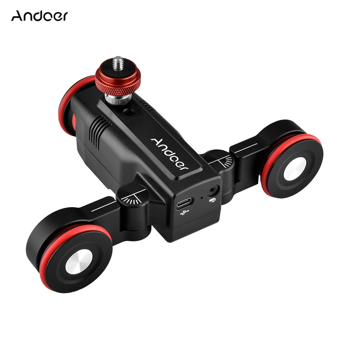 Motorized Dolly Wireless Video APP Auto Dolly,Adjustable Motorized L5i Mobile Andoer dsfen Car Dolly 3-Wheels Car APP Speed Auto Dolly Slider Time-Lapse 3-Wheels Dolly Slider 3-Wheels Video Line