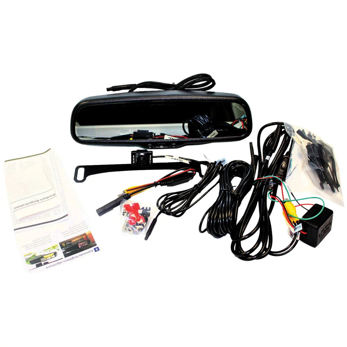 Rearview Monitor and IR Vision Kit Mirror BOYO VTC1743M 4.3" Camera