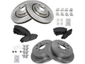 Rotor 5 Kit 2016 Toyota Ceramic Lug Compatible Brake Front 2015 and - with - 2018 2019 2014 2017 - Pad Highlander and Rear