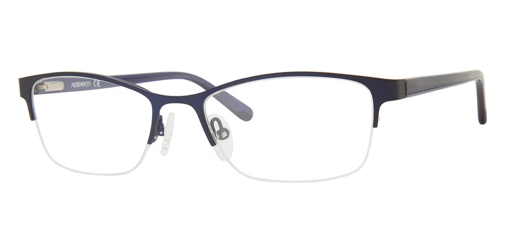 Semi-Rimless Eyeglasses Adensco Cat 230 Eye/Butterfly Blue