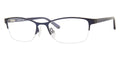 Semi-Rimless Eyeglasses Adensco Cat 230 Eye/Butterfly Blue