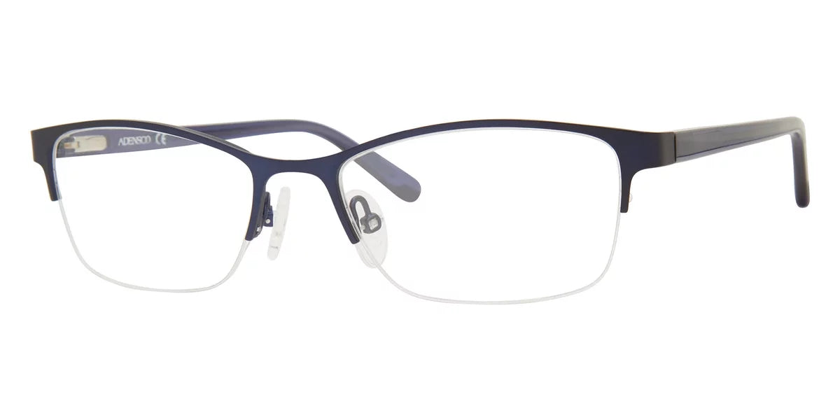 Semi-Rimless Eyeglasses Adensco Cat 230 Eye/Butterfly Blue