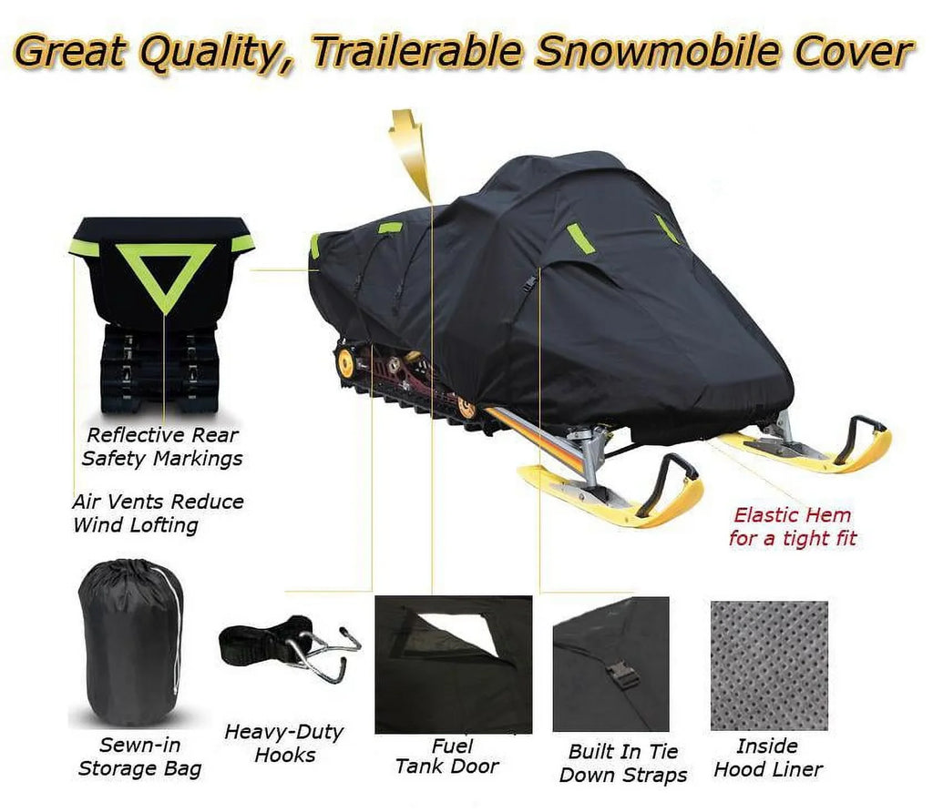 model Trailerable 165, Gear Arctic 600 Cat CAT Snow 2020-2020 Compatible 8000 ALPHA MOUNTAIN Sled Denier for Snow ES ONE M Cover Machine snowmobile