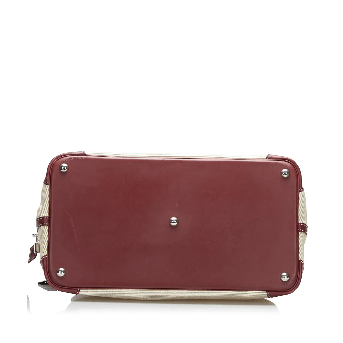 Hermès Unisex Authenticated Travel (Good) WeekenderBag Canvas Fabric Toile 45 Brown Bag Bolide Pre-Owned
