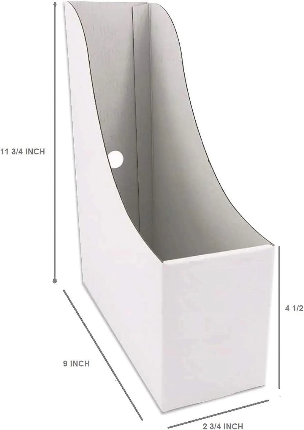 Holder Magazine White Organizer,Document Holder,Magazine (24) File Storage Box Organizer,Magazine Cardboard Holder-Folder Magazine