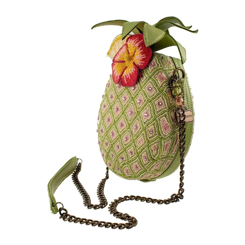 Multi Island Novelty Mary Frances Bag Pineapple Handbag Crossbody New Beaded