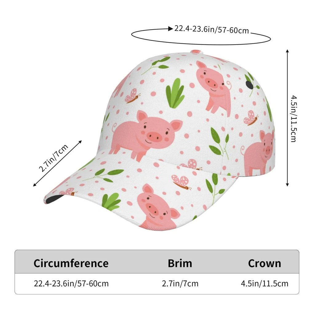 For Pigs Little Cap Lukts Men/Women,Unstructured/Cotton Funny Hat