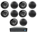 Multi Room Matrix System Ceiling (10) Speakers JBL 4-Zone 70v Audio Black w/