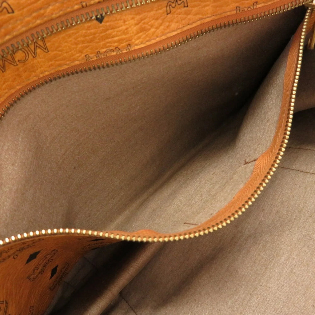 (Pre-Owned) Canvas Visetos Brown MCM Tote Bag