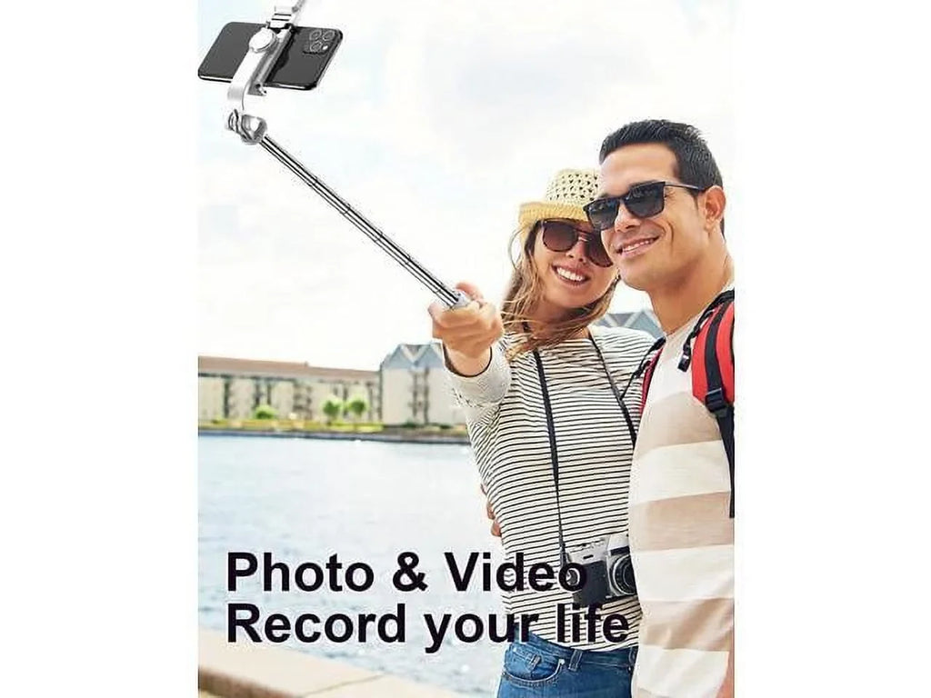 Light, Model Tripods Android with Extendable (White, Compatible Remote, with Q02s) Cell and Stick Ring Selfie LED with Tripod Remote Phone iPhone