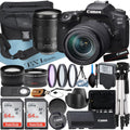 Canon IS Tripod 18-135mm 64GB EOS + Card 90D Case Camera SanDisk ZeeTech Accessory + USM Bundle with Wideangle DSLR + + + Lens