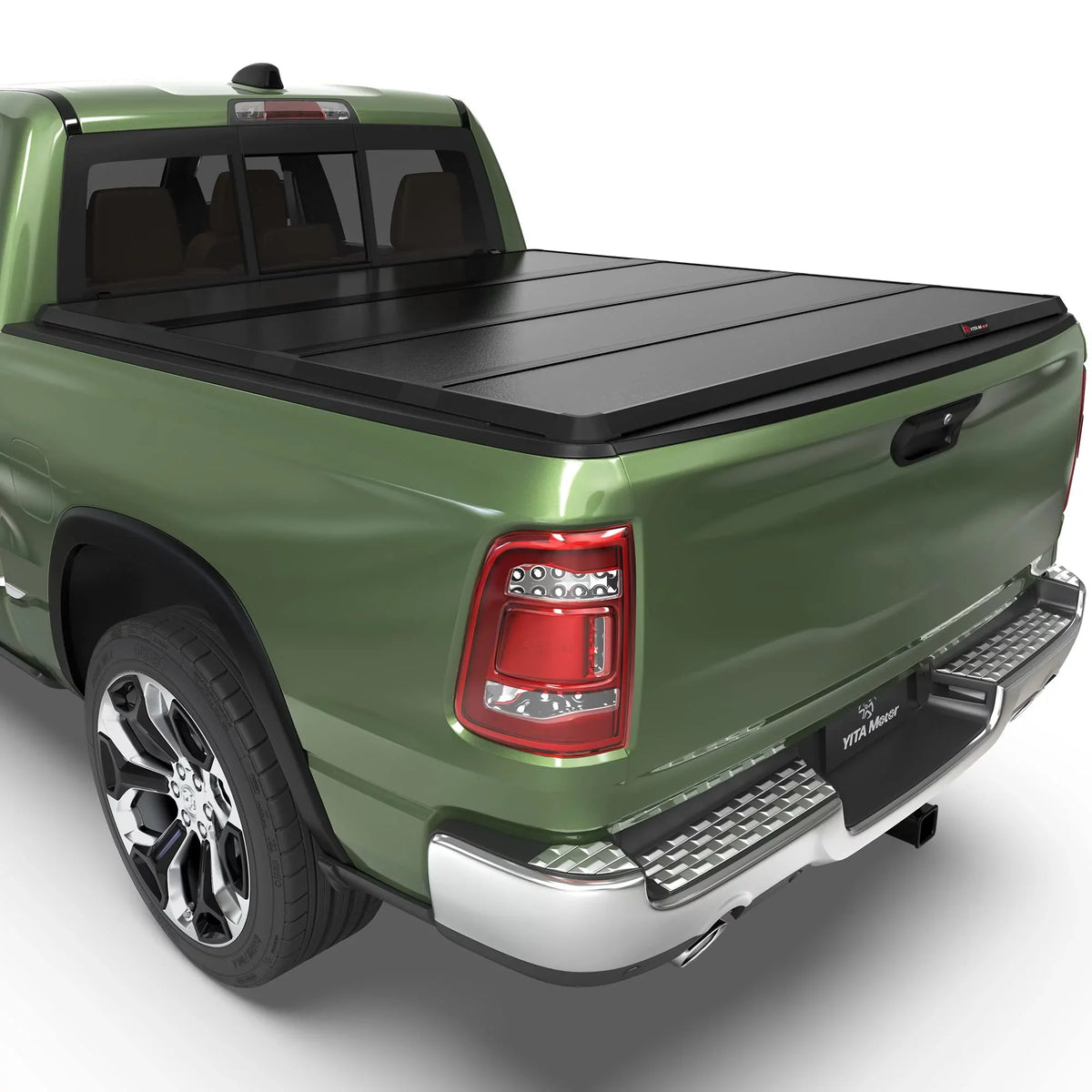Cover 1500 Tonneau Quad-Fold 3500 Dodge for 2002-2023 96.3" Ram 8 ft Bed Ledkingdomus Soft 2500