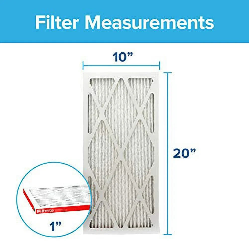 AC 19.81 MPR 1000, Filter, Micro x Allergen Air dimensions 0.81) (exact Filtrete 6-Pack Furnace 9.81 Defense, 10x20x1, x