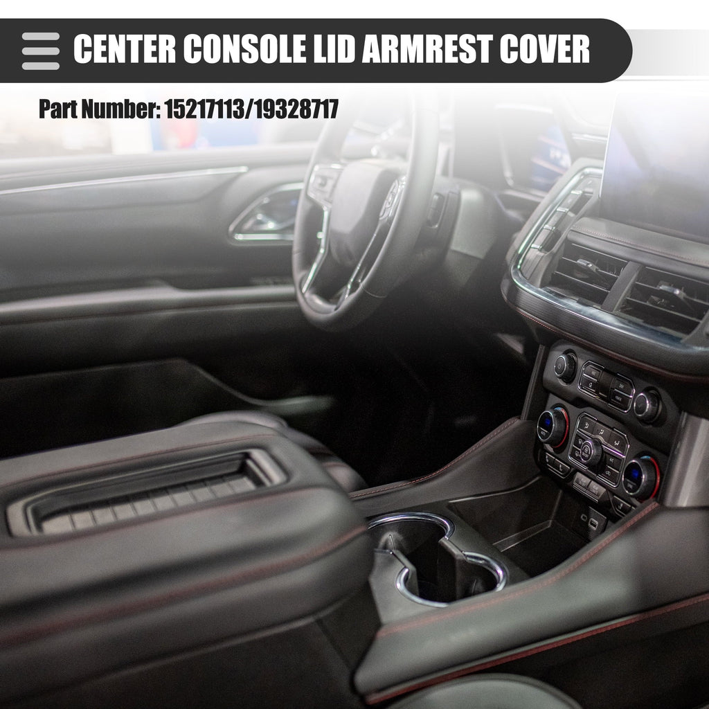 Center Armrest Console 2007-2013 No.19328717 Gray Cover Chevy 2500HD 1500 for 3500HD Silverado Lid