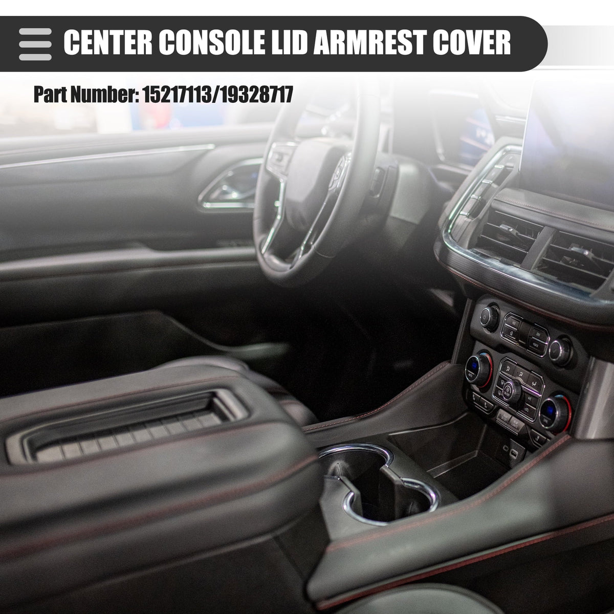Center Armrest Console 2007-2013 No.19328717 Gray Cover Chevy 2500HD 1500 for 3500HD Silverado Lid