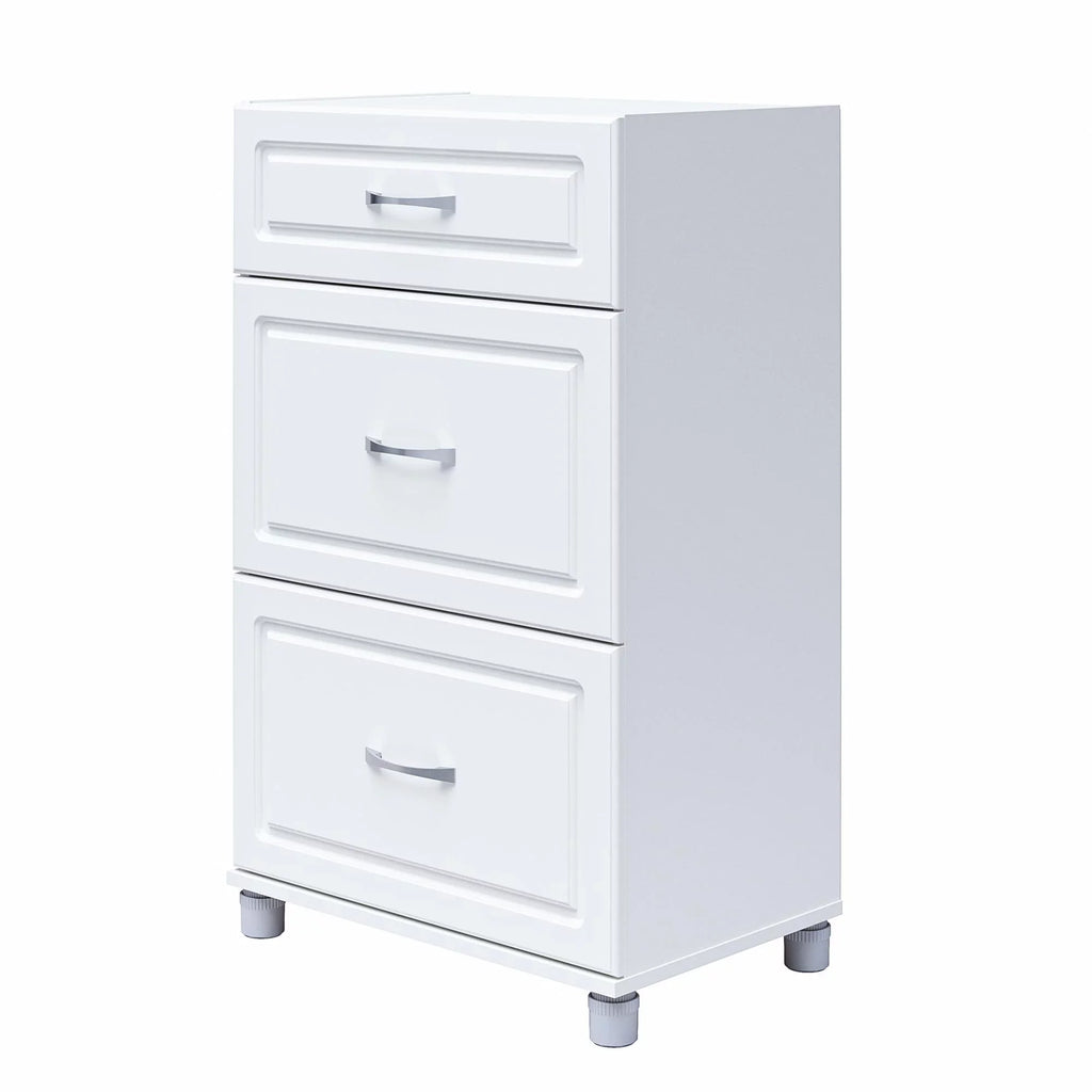 Kendall Garage Cabinet, White Evolution 3 Systembuild Storage 24" Base Drawer