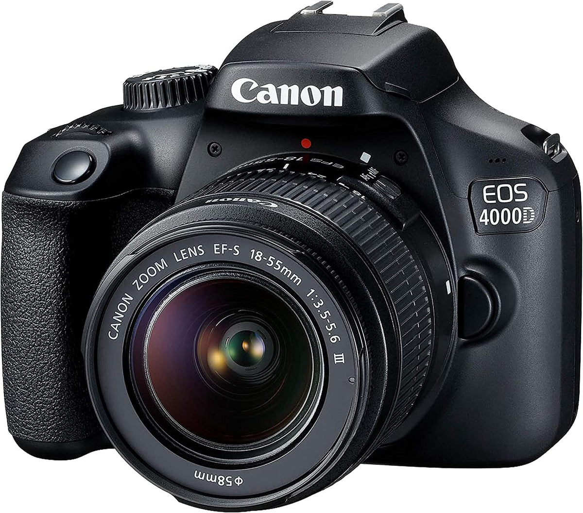 4000D/Rebel Cards w/Canon Zoom DSLR 18-55mm Lens+420-800mm Canon Zoom T100 (24PC) HD F/3.5-5.6 EOS EF-S Telephoto Camera lens+case+128Memory
