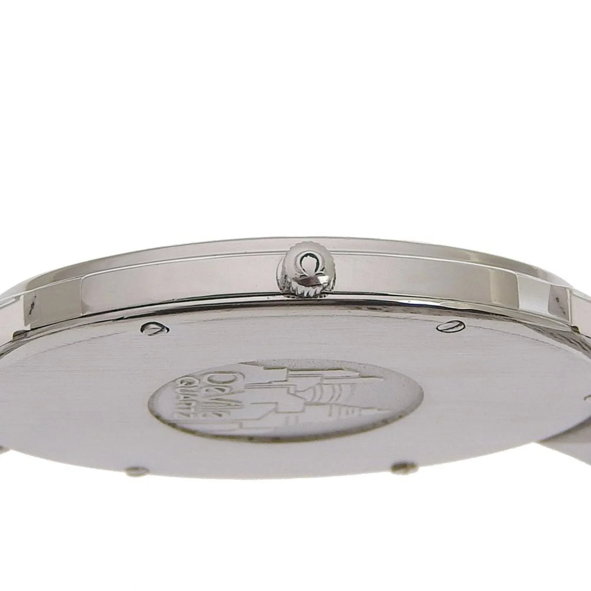 Pre-Owned Quartz Ville Omega (Fair) Silver/Gold De OMEGA Watch Steel Stainless Swiss Dial Boys Silver Made