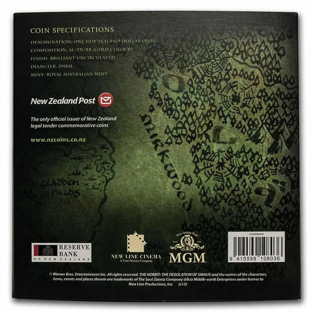of BU Smaug Set The Desolation 2013 Hobbit: 2-Coin gram 20 NZL